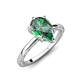 3 - Lucia 1.76 ctw Created Alexandrite Pear Shape (9x6 mm) Hidden Halo accented Natural Diamond Engagement Ring  