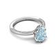 5 - Lucia 1.33 ctw Aquamarine Pear Shape (9x6 mm) Hidden Halo accented Natural Diamond Engagement Ring  
