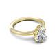 5 - Lucia 1.43 ctw Moissanite Pear Shape (9x6 mm) Hidden Halo accented Natural Diamond Engagement Ring  
