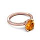 5 - Lucia 1.84 ctw Citrine Oval Shape (9x7 mm) Hidden Halo accented Natural Diamond Engagement Ring 