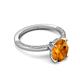 5 - Lucia 1.84 ctw Citrine Oval Shape (9x7 mm) Hidden Halo accented Natural Diamond Engagement Ring 