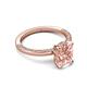 5 - Lucia 1.75 ctw Morganite Oval Shape (9x7 mm) Hidden Halo accented Natural Diamond Engagement Ring 