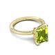 5 - Lucia 2.59 ctw Peridot Emerald Shape (9x7 mm) Hidden Halo accented Natural Diamond Engagement Ring 