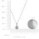 3 - Shanon Diamond Halo Pendant 