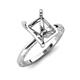 3 - Lucia Semi Mount Hidden Halo accented 0.13 ctw Diamond Women Engagement Ring 