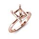 3 - Lucia Semi Mount Hidden Halo accented 0.13 ctw Diamond Women Engagement Ring 