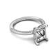 5 - Lucia Semi Mount Hidden Halo accented 0.13 ctw Diamond Women Engagement Ring 