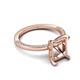 5 - Lucia Semi Mount Hidden Halo accented 0.13 ctw Diamond Women Engagement Ring 