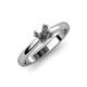 4 - Alaya Signature 8 Prong Semi Mount Solitaire Engagement Ring 