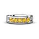 1 - Caleb 0.75 ctw Citrine Comfort Fit Men Wedding Band (6 mm) 