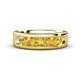 1 - Caleb 0.75 ctw Citrine Comfort Fit Men Wedding Band (6 mm) 