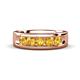 1 - Caleb 0.75 ctw Citrine Comfort Fit Men Wedding Band (6 mm) 