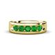 1 - Caleb 0.89 ctw Green Garnet Comfort Fit Men Wedding Band (6 mm) 