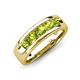 3 - Caleb 0.89 ctw Peridot Comfort Fit Men Wedding Band (6 mm) 