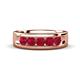 1 - Caleb 0.85 ctw Ruby Comfort Fit Men Wedding Band (6 mm) 