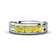 1 - Caleb 0.80 ctw Yellow Diamond Comfort Fit Men Wedding Band (6 mm) 