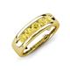 3 - Caleb 0.85 ctw Yellow Sapphire Comfort Fit Men Wedding Band (6 mm) 