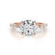 1 - Laila 2.50 ctw IGI Certified Lab Grown Diamond (8.00 mm) Hidden Halo Engagement Ring 