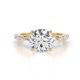 1 - Laila 2.50 ctw IGI Certified Lab Grown Diamond (8.00 mm) Hidden Halo Engagement Ring 