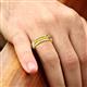 2 - Caleb 0.75 ctw Citrine Comfort Fit Men Wedding Band (6 mm) 