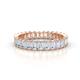 1 - Hailey 2.40 ctw Emerald Shape Lab Grown Diamonds (3x2 mm) Eternity Band 