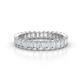 1 - Hailey 2.40 ctw Emerald Shape Lab Grown Diamonds (3x2 mm) Eternity Band 