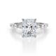 1 - Laila 3.04 ctw IGI Certified Lab Grown Diamond Radiant Shape Hidden Halo Engagement Ring 