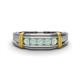 1 - Kevin 0.30 ctw Opal Men Wedding Band (7.80 mm) 