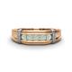 1 - Kevin 0.30 ctw Opal Men Wedding Band (7.80 mm) 