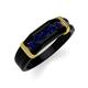 4 - Kevin 0.60 ctw Blue Sapphire Men Wedding Band (7.80 mm) 