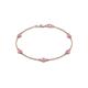 1 - Aizza (5 Stn/4 mm) Pink Sapphire Station Bracelet 