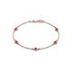 1 - Aizza (5 Stn/4 mm) Ruby Station Bracelet 