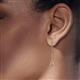 2 - Robin 0.80 ctw Citrine Bezel set Women Drop Dangle Earrings 