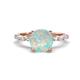 1 - Laila 1.88 ctw Opal (8.00 mm) Hidden Halo Engagement Ring 