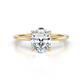 1 - Morgan 2.58 ctw IGI Certified Lab Grown Diamond Oval Shape with Prong Studded Natural Diamond Solitaire Plus Engagement Ring 
