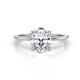 1 - Morgan 2.58 ctw IGI Certified Lab Grown Diamond Oval Shape with Prong Studded Natural Diamond Solitaire Plus Engagement Ring 