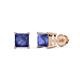 1 - Zoey Iolite (4mm) Solitaire Stud Earrings 
