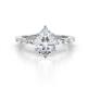1 - Laila 2.24 ctw IGI Certified Lab Grown Diamond Pear Shape (9x6 mm) Hidden Halo Engagement Ring 