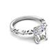 5 - Laila 3.04 ctw IGI Certified Lab Grown Diamond Radiant Shape Hidden Halo Engagement Ring 