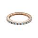 7 - Gracie 2.00 mm Aquamarine Eternity Band 