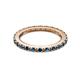 7 - Gracie 2.00 mm Blue Diamond Eternity Band 