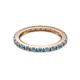 7 - Gracie 2.00 mm Blue Topaz Eternity Band 