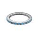 7 - Gracie 2.00 mm Blue Topaz Eternity Band 