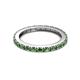 7 - Gracie 1.16 ctw Green Garnet (2.30 mm) Women Eternity Band 