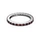 7 - Gracie 1.16 ctw Red Garnet (2.30 mm) Women Eternity Band 