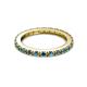 7 - Gracie 0.99 ctw London Blue Topaz (2.30 mm) Women Eternity Band 