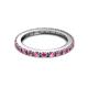 7 - Gracie 1.04 ctw Pink Sapphire (2.30 mm) Women Eternity Band 