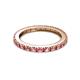 7 - Gracie 1.10 ctw Pink Tourmaline (2.30 mm) Women Eternity Band 