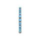 6 - Gracie 0.99 ctw Blue Topaz (2.30 mm) Women Eternity Band 