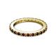 7 - Gracie 1.16 ctw Red Garnet (2.30 mm) Women Eternity Band 